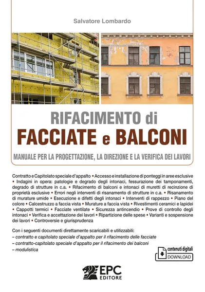 Rifacimento di FACCIATE e BALCONI, EPC Editore, maggio 2025, Lombardo Salvatore
